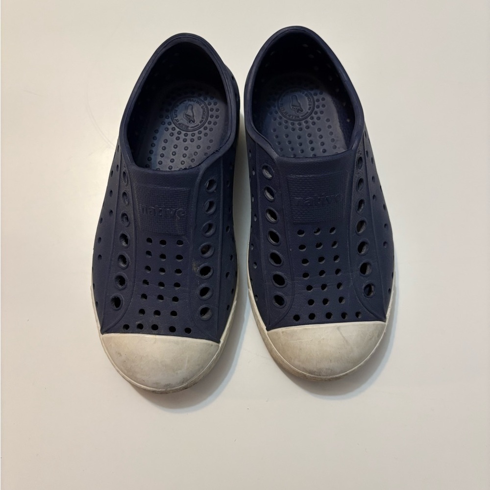 Native Toddler Navy Blue Slip-On Shoes